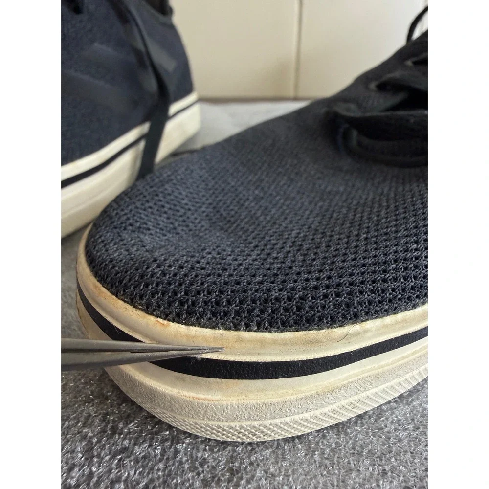Adidas Athletic Shoes Men's 8.5 Black Mesh Sneakers Athletic Tennis Shoes‎